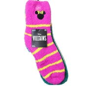 Wholesale - 2pk DISNEY VILLAINS ONE BITE COZY SOCKS SIZE 9-11, UPC: 193159154790